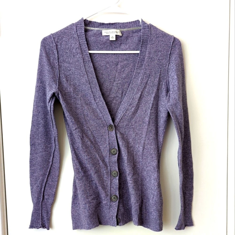Women's Size S Banana Republic Cardigan in Purple